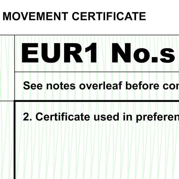 EUR1 form