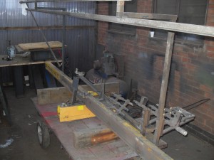 before refurbishment of profile cutter