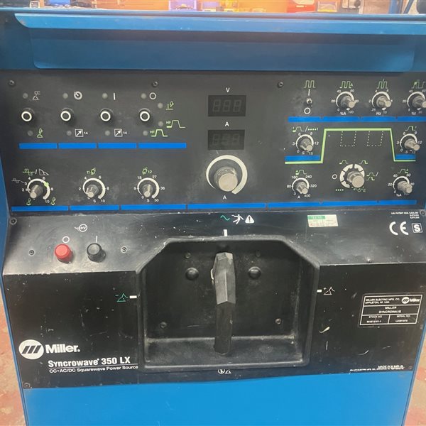 Miller 350 LX Syncrowave AC/DC TIG Welder, Water Cooled 