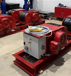  60,000kg Welding Rotators powered and idler unit, WestWorld