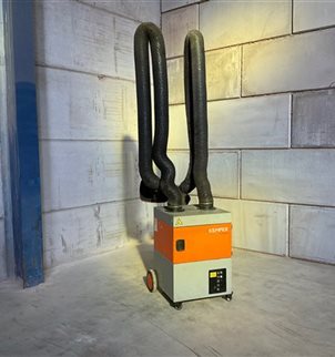 Kemper Profimaster Mobile Fume Extraction Unit 220 volts Dual arm