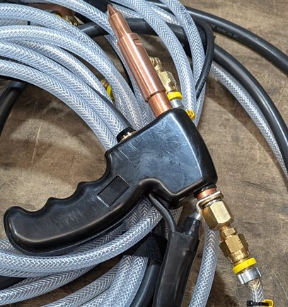 PW PG3W  Water Cooled Poke Welding Hand Tool with Cable and Hose.