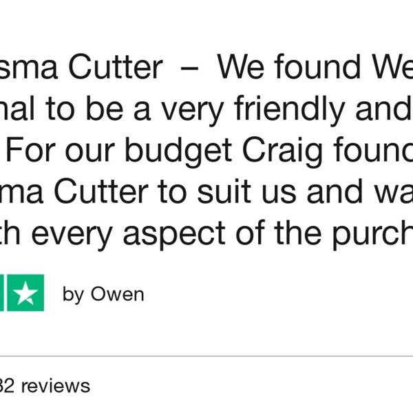 Esprit Arrow CNC plasma with Hypertherm Edge Pro & Powermax 45