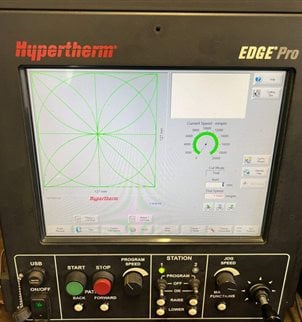 Hypertherm Edge Pro Plasma cutting CNC unit