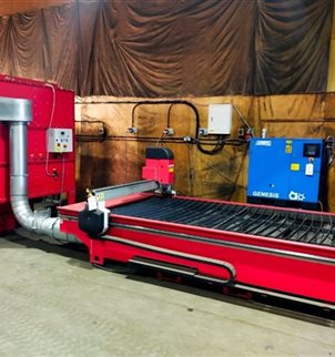 SWIFT-CUT PRO 3000 CNC with Hypertherm 45 Plasma could be ungraded