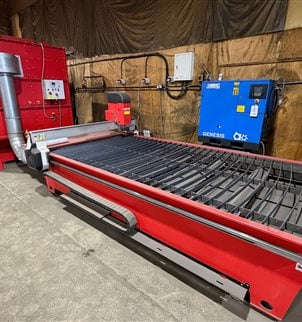 Swift-Cut PRO 3000 CNC Plasma cutter with Typhoon Extraction system 