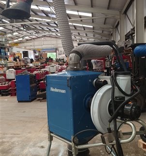 Nederman Filterbox Fume  Dust Extractor with Air Cleaning mobile