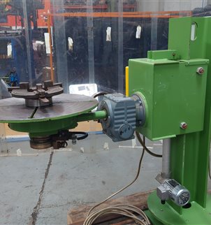 Bode Welding Positioner with Adjustable Height and Hole Thru