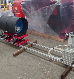 Proarc L Type lathe bed for plastic welding of 600mm plus pipes