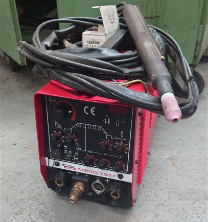 Lincoln Invertec V260-T DC TIG - previously used on a seam welder