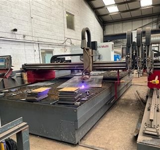 Voortman V304 CNC Plate Gas/Plasma Table with Bevelling 