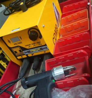 Taylor CDM9 Capacitor Discharge Stud Welding Machine with trolley