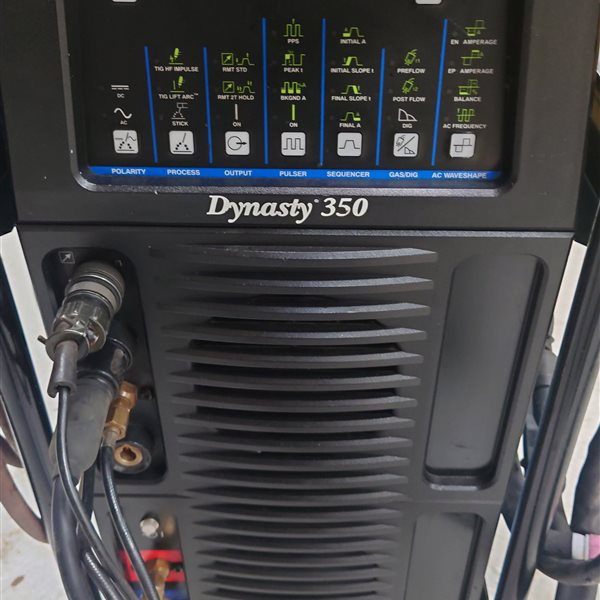 Miller Dynasty 350 AC/DC TIG Welder water cooled