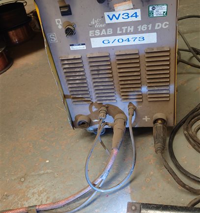 ESAB LTH 161DC TIG welder, Single phase 220 volts 
