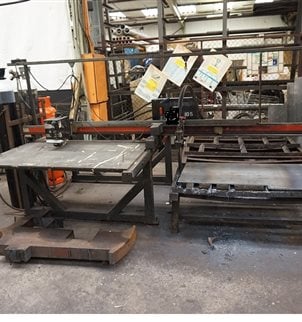 BOC Minigraph Plate Cutting table with Westinghouse HL90 Scanner 