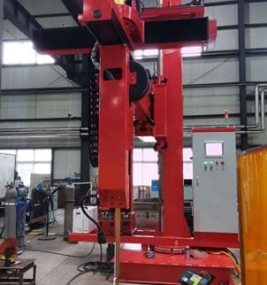 ETR Vertical TIG endless torch rotation with Fronius welding equipment