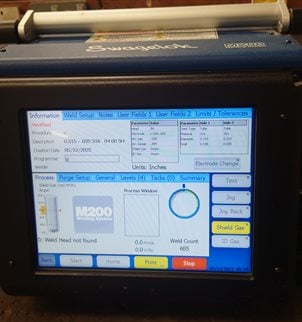 Swagelok M200 Orbital welder Series 5 head fixture block