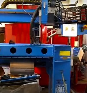 SAF AIR LIQUIDE Seam Welder 1250mm Welding Length