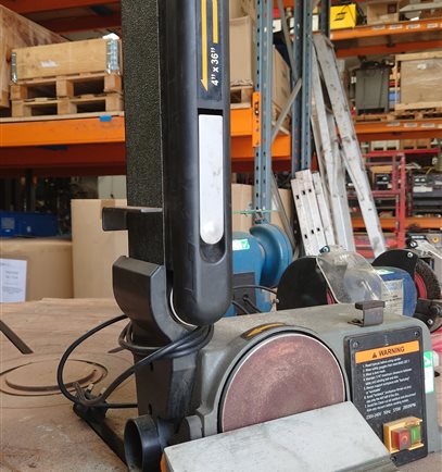 Belt & Disc Sander for metalwork, Chester, grinding, sanding, workshop