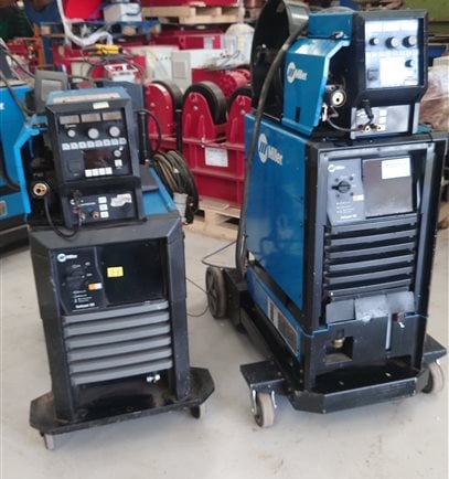 Miller Continuum Systems 350 gas cooled and water cooled migs