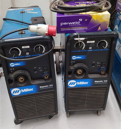 Miller Migmatic 273 compact MIG welder and 333 from 500GBP