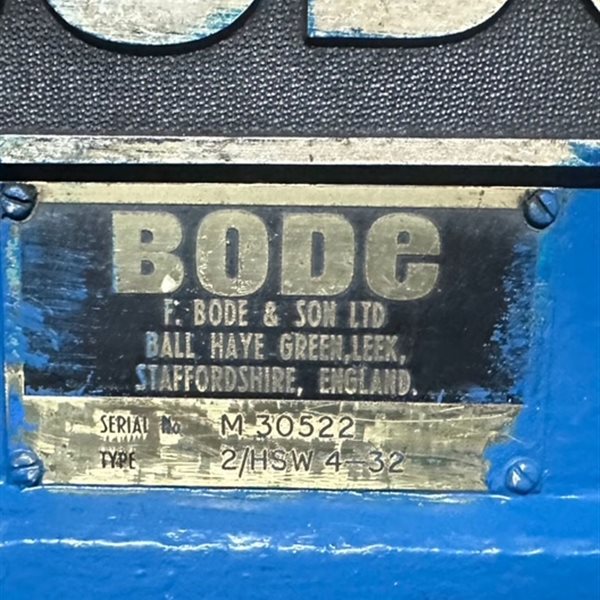 Bode  2/HSW 4-32 Seam Welder with Selco dc tig