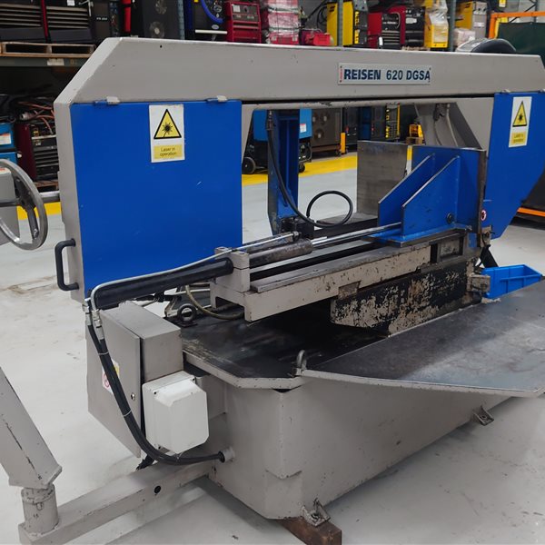 Reisen 620 DGSA Semi Auto Bandsaw complete with tables 