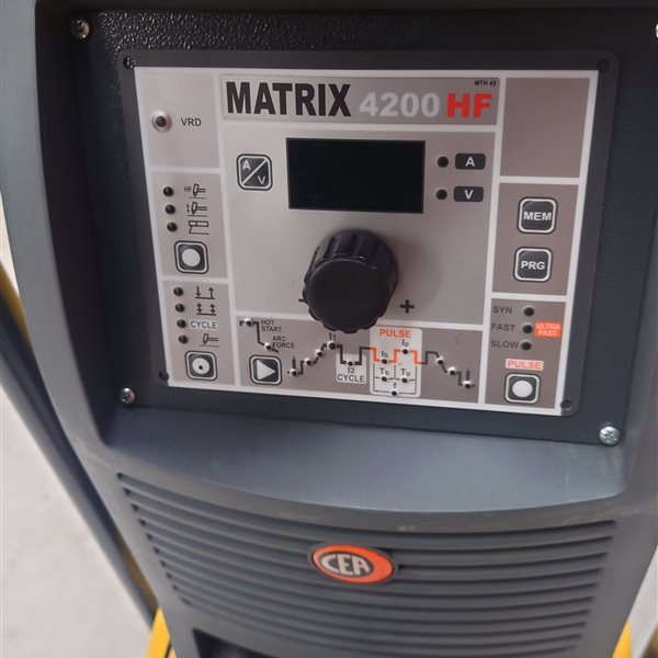 CEA Matrix 4200 HF TIG welder, water cooled