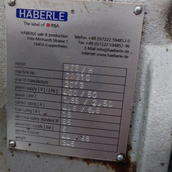 Macc and  Haberle H35/H and NTS 315 Vertical cutting machines 
