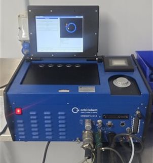 Orbitalum Orbimat 165 CA Orbital Welder with Weld Head 38S