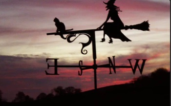 Witches weathervane by Black Fox Metalcraft