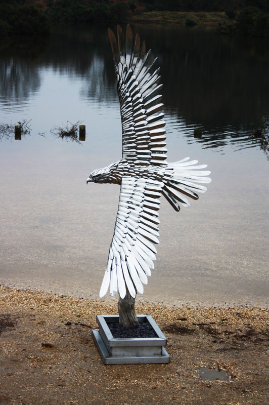 Eagle sculpture Michael Turner