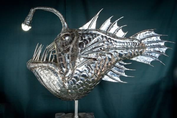 Fish sculpture by Michael Turner