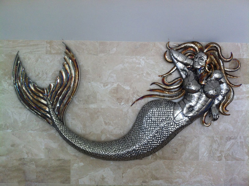Mermaid sculpture Michael Turner