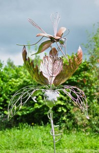 Copper insect sculpture David Freedman