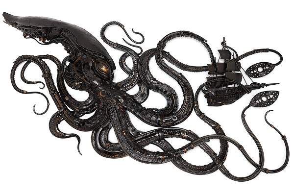 Kraken Sculpture by Alan Williams