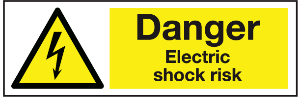 Danger electric shoxck