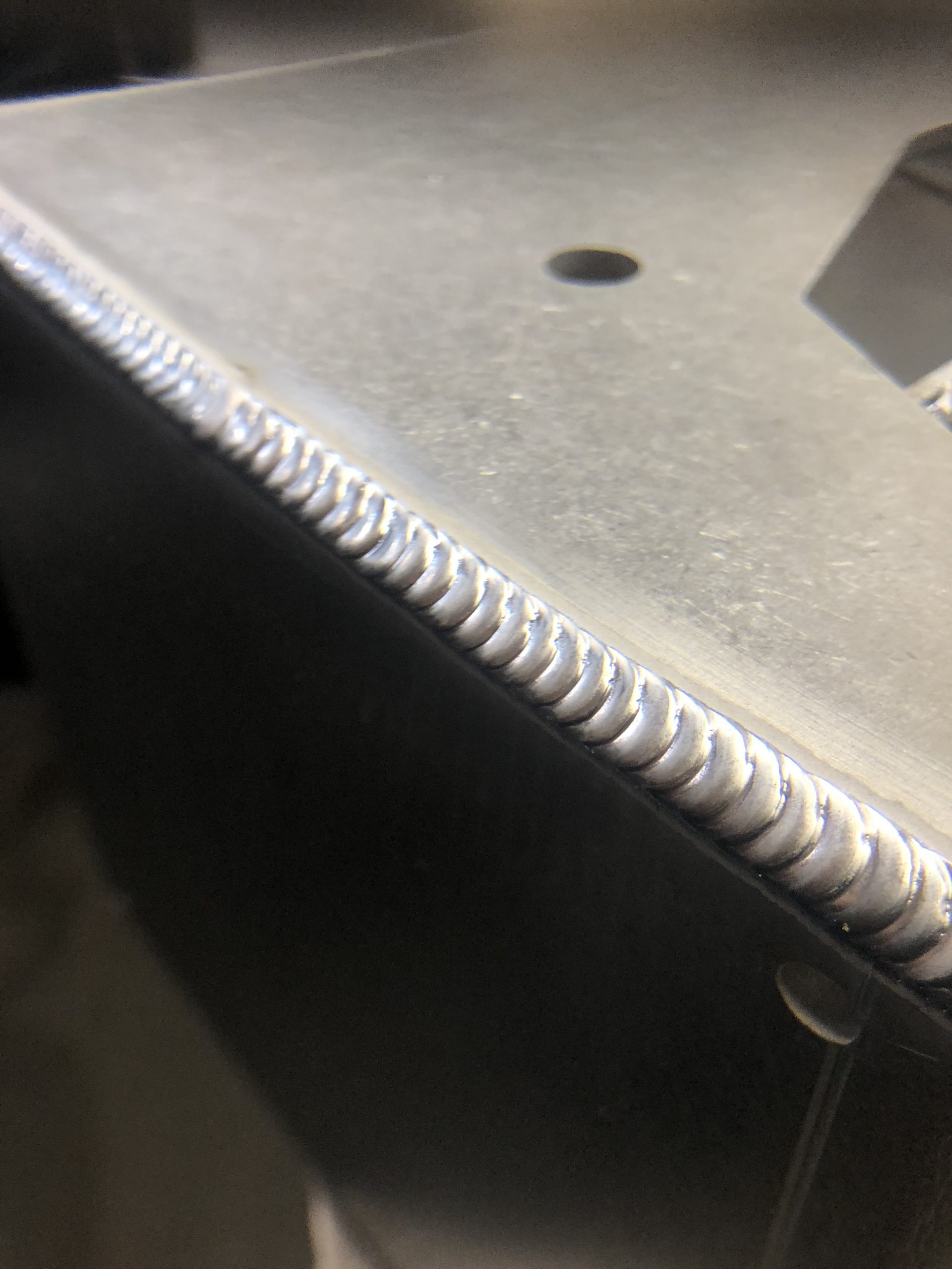 Aluminium TIG welded joint
