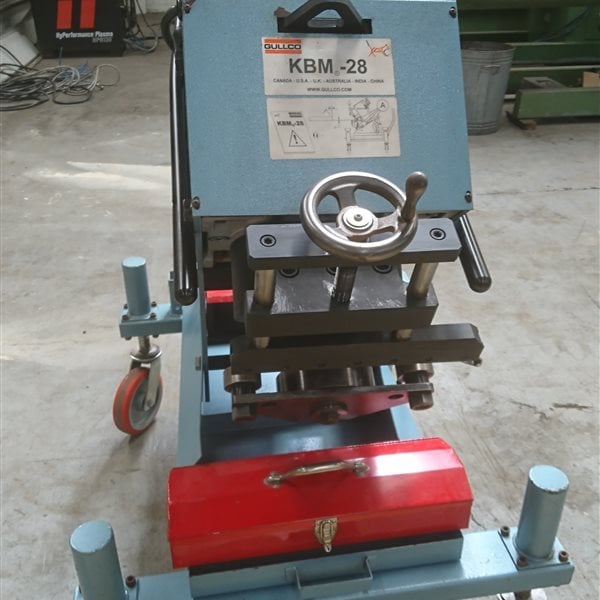 Gullco KBM-28 high speed plate edge beveller