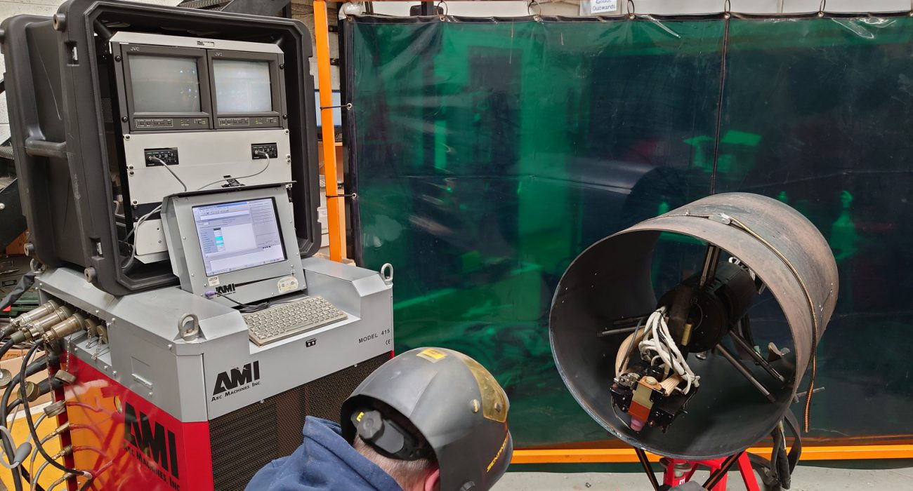 Orbital TIG Pipe Welding with AMI Orbital Welding Machine