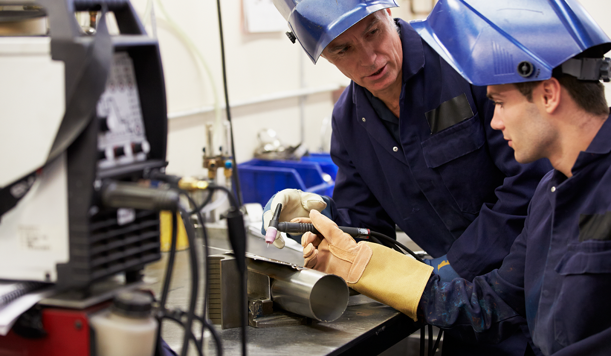 TIG welding training