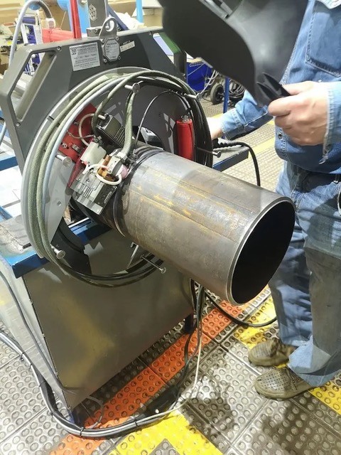 Orbital pipe welding demo with Polysoude equipment