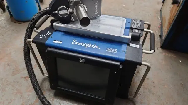 Swagelok m200 orbital welding system on westermans shop floor