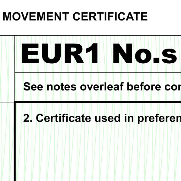 EUR1 form