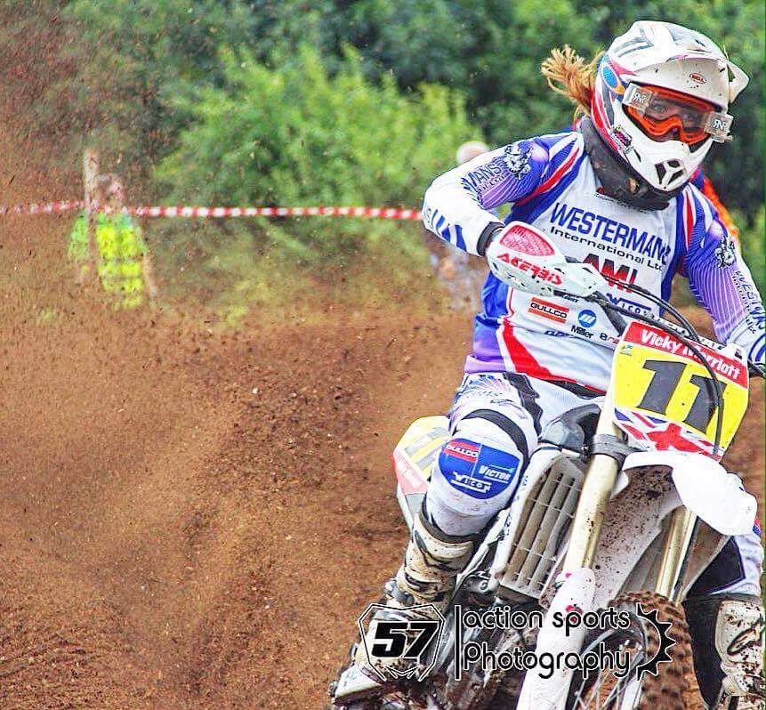 Vicky Marriott motocross Westermans Welding