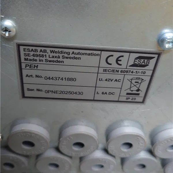 ESAB PEH Control A2-A6 PEH Process Controller 443741880 new and used