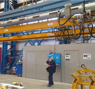 ESAB A2/A6 Beam Travelling SAW, 8m x 3m Frame with PEH Controls