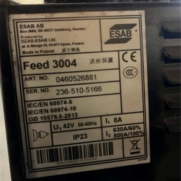 ESAB 4004i Pulse MIG Welder with U8 Controls & 3004 Feed