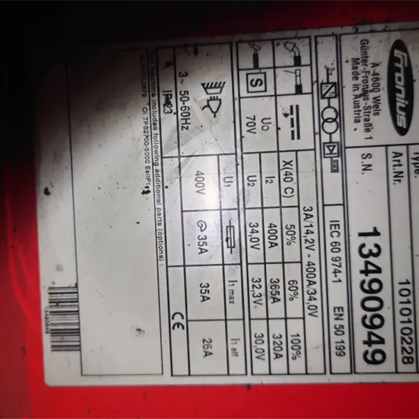 Fronius TPS P/S only. Fronius Remote RCU also Available 