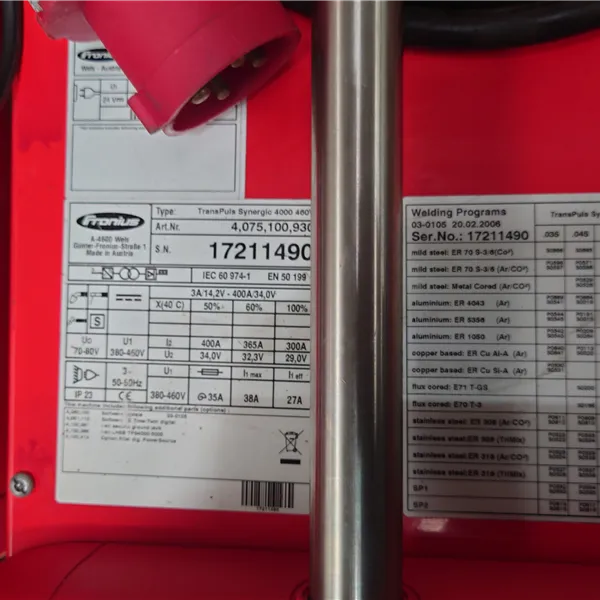 Fronius TPS P/S only. Fronius Remote RCU also Available 